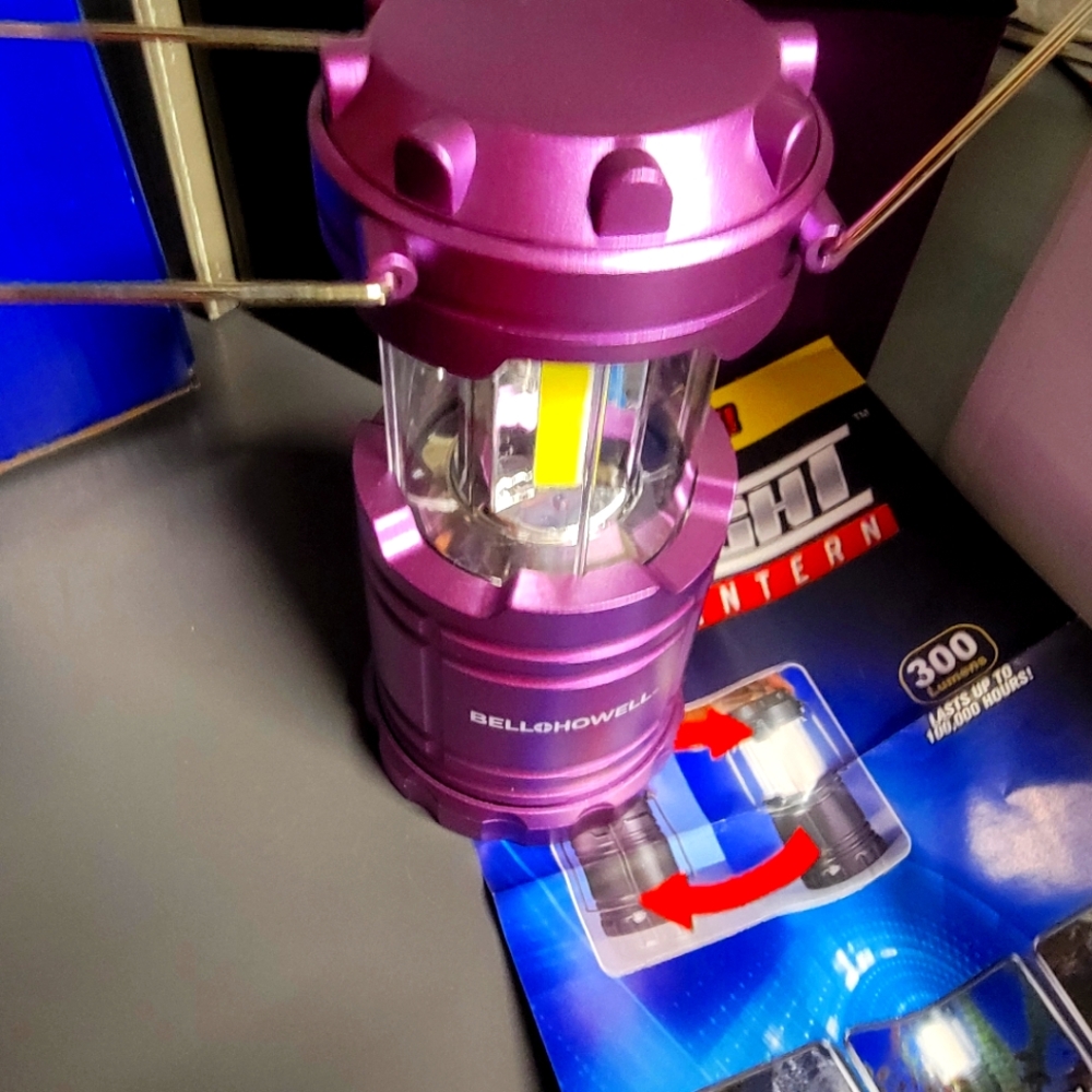 Bell and Howell TacLight Mini Latern, 300 Lumens, Camping, storms, Hurricane kit